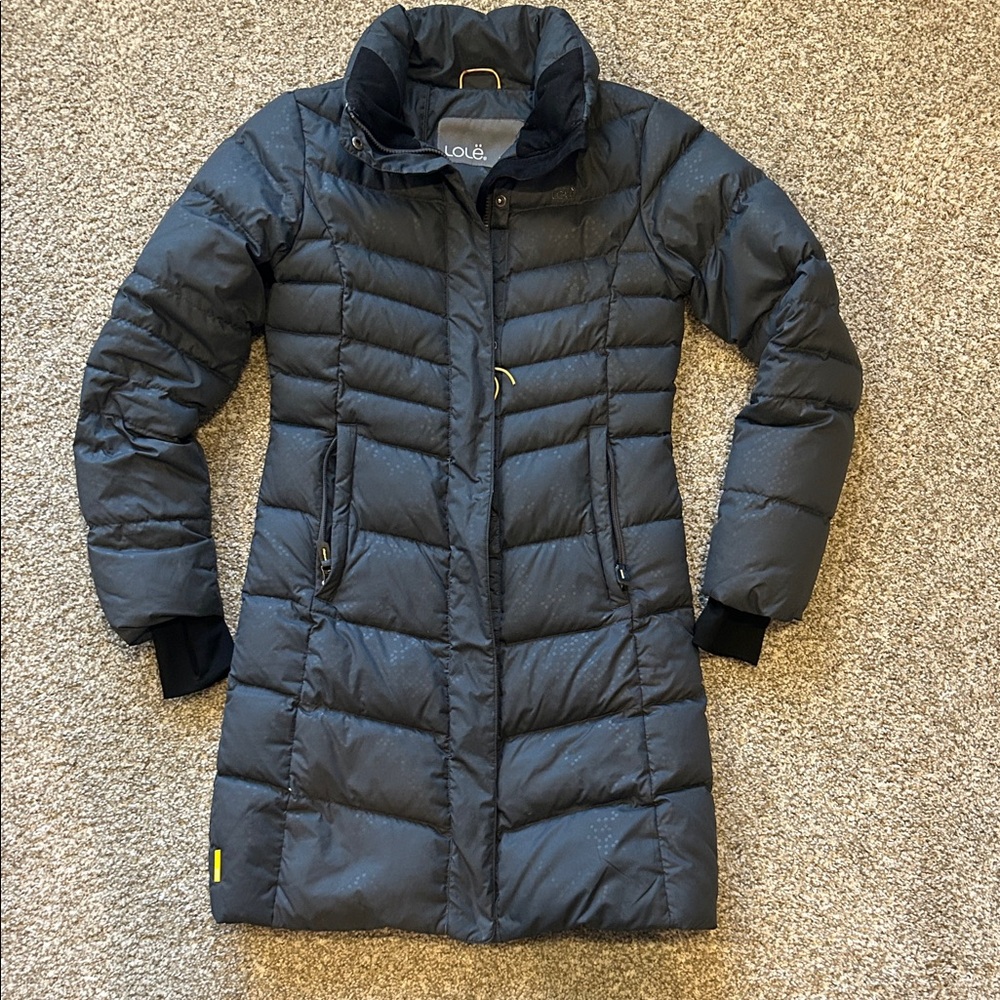 Lole Women's Charcoal/ Black Down Puffer Coat (XS)